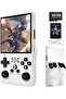 R36MAX Retro Handheld Game Console - Ivory White | 4.0 Inch IPS Screen, Linux System, Built-in 64GB Memory, Mini Retro Video Console with 3000+ Classic Games