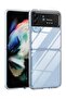 Samsung Galaxy Z Flip 4 5G Case Clear Soft TPU Bumper Hybrid Anti-Scratch Hard PC Back Cover Shockproof Phone Case