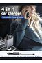 Car Charger Fast Charging Cables (800mm) and 2 USB Ports Charger Adapter Compatible with iPhone/Galaxy/Google/Huawei/Tablet - 4