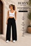 Triple Black Gray Navy Blue Wide Leg Sweatpants Summer Cotton Comfortable Fit Oversize - 5