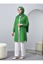 Basic Oversize Tunic Shirt Set Green - 2