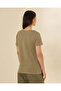 Women's Olive Graphic T-Shirt - 3