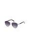 Shiny Light Ruthenium Uv400 Metal Unisex Sunglasses