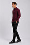 Men's Long Sleeve Classic Shirt - 2655,04,2,1 - Claret Red - 2