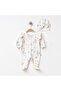 Rabbit Pattern Boneli Baby Girl Jumpsuit