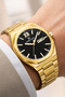 Steel Cord&Case Calendar Men's Wristwatch Bracelet Gift Gold Zmdk1207 - 2