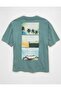 تي شيرت AE Boxy Destination Graphic - 2