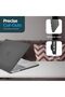 Snap-On Hardshell Cover Impact & Scratch Protection with Keyboard Cover for Apple MacBook Pro 13 (US & UK Layout, Smoke) - 4