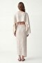 Beige Textured Pareo Set - 6
