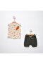 Seasonal Baby Boy Sleeveless Shorts Top and Bottom Set - 2