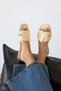 Anita Women's Daily Leather Slippers Yellow