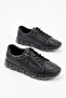 6381 Zippered Rubber Laced Silicone Rubber Sole Genuine Leather Women's Shoes - 5