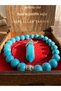 Firûze Stone Natural Stone Necklace with Wooden Box, Bracelet Set - 2