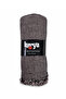 Karya Tv Blanket 130X170 cm Soft Powder Black Shawl with Crow's Feet Pattern