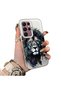 Samsung Galaxy S22 Ultra Compatible Silicone Edge Hard Back Case Couple Phone Case with Lion Pattern