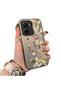 Vivo Y16 Compatible Silicone Edge Hard Back Case Couple Phone Case with Floral Pattern