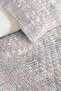 Gray Geometric Bohemian Young Room Single Pique Set - Powder Striped 160X220Cm Quilted Bedspread - 3