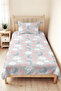 Cloud Star Moon Gray Children's Room Single Pique Set-Pastel Pink 160X220Cm Quilted Bedspread - 8