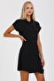 Yazlik Viscose Woven Thin Fabric Women's Dress with Belt - 3