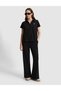 Black Comfort Fit Polo Collar T-Shirt 50326890-Vr046 - 5