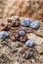 Natural Chalcedony Stone, Compatible with Gemini, Cancer and Sagittarius Signs, Vintage, Casual, Copper Women's Bracelet - 4