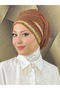 Gold Stone Evening Dress Shawl Bonnet - 5