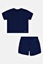 Toddlers Boy 2 Pieces Brand Logo T-Shirt And Short Set, Navy Blue - 3