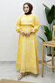 Mixed Pattern Elastic Waist Dress Tsd260244 Yellow - 5