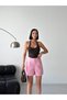 Women's Pleated Shorts -Pink - 3