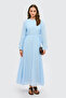 فستان بتفاصيل خياطة مجزأة
