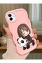Samsung Galaxy A04 Compatible Case Camera Protector Pink Silicone Couple Phone Case Panda Pattern