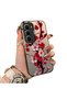 Infinix Hot 60 Pro+ Compatible Silicone Edge Hard Back Case Couple Phone Case with Floral Pattern