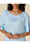 Women Pale Blue Rayon Nightgown - 2