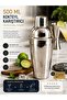 Stainless Steel Cocktail Shaker 500 ml – Professional Cocktail Mixer