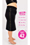 Plus Size Knitted Stone Pencil Skirt - 2