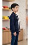 Boy's Buttoned Navy Blue Cardigan 12/15 Years - 2