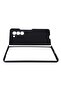 Galaxy Z Fold 5 Protective Leather Case with Stand Black - 2