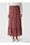 Original Elastic Waist Patterned Layered Skirt - 2