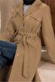 Belted Double-Breasted Collar Coat 90304 - 3