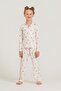 Mother Daughter Teddy Bears Pink Shirt Pajama Set - 3
