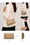 Mink Bag Leather-Look Women's Hand and Shoulder Bag with Chain Strap - Stylish Portfolio Clutch - 3