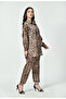 Japanese Satin Leopard Print Co-Ord Set – Elegant Modest Wear - 5