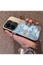 Realme C55 Compatible Silicone Edge Hard Back Case Couple Phone Case with Floral Pattern - 2