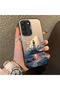 Samsung Galaxy S22 Compatible Silicone Edge Hard Back Case Couple Phone Case Tower Pattern - 3
