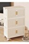 CozyNest 4-Tier Foldable Plastic Storage Cabinet with Flip Doors and Wheels, 50cm Wide Stackable Collapsible - 7