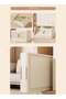 CozyNest 5-Tier Foldable Plastic Storage Cabinet with Flip Doors and Wheels, 50cm Wide - 4