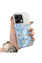Redmi Note 13 Pro 5g Compatible Silicone Edge Hard Back Case Couple Phone Case with Floral Pattern
