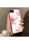 iPhone 7 Compatible Silicone Edge Hard Back Case Couple Phone Case with Floral Pattern - 3