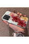 Mi 13t Compatible Silicone Edge Hard Back Case Couple Phone Case with Floral Pattern - 2