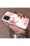 Redmi 12 Compatible Silicone Edge Hard Back Case Couple Phone Case with Floral Pattern - 2